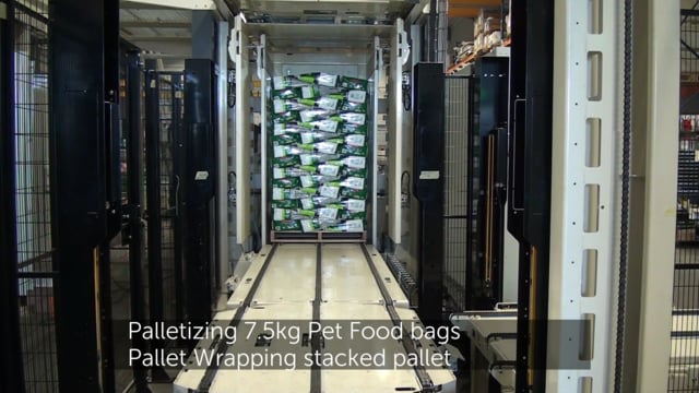5020 Pet Food sacs de 7.5kg palettiseur & filmeuse